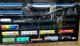 Train Display Case Ho Scale Black Cabinet Railroad Car Locomotive Wood Frame Usa