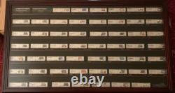Train Display Case N Scale Black 7 Shelves Cabinet Railroad Car Locomotive Frame