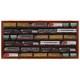 Trains Display Case Wall Cabinet Shelves Compatible With Mahogany