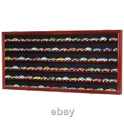 Trains Display Case Wall Cabinet Shelves Compatible with Mahogany