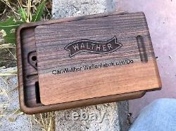 Turkish Walnut Wood Walther PPK Presentation Case. Handmade