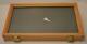 Two Timbers Display Case Oak 2x9x15 Wooden Shadow Box Wood With Glass