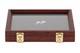 Two Timbers Extra Small Display Case Cherry Finish Wood Box Glass Top