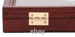 Two Timbers Extra Small Display Case Cherry Finish Wood Box Glass Top