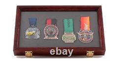 Two Timbers Extra Small Display Case Cherry Finish Wood Box Glass Top
