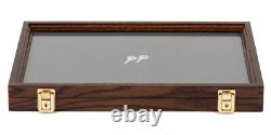 Two Timbers Large Display Case Walnut Finish 2x12x18 Knife Arrowhead Pins