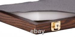 Two Timbers Large Display Case Walnut Finish 2x12x18 Knife Arrowhead Pins