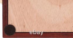 Two Timbers Small Display Case with Cherry Finish Handmade Wood Box with Glas