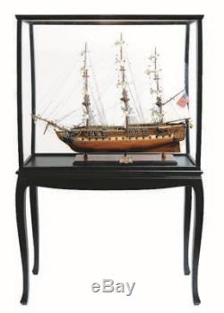 USS Constitution Old Ironsid Tall Ship 38 Model Sailboat Display Case Assembled