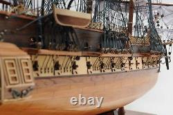 USS Constitution Old Ironsid Tall Ship 38 Model Sailboat Display Case Assembled