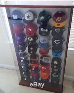 Ultimate Man Cave NFL New Era Mini Hat Acrylic & Wood Display Case