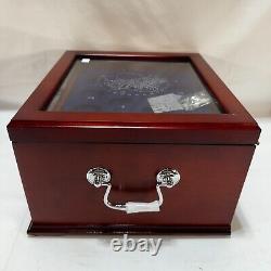 Ultimate Morgan Silver Dollar Collection Display Case Box Wooden with Key PCS