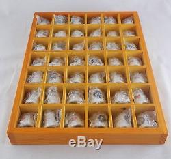 United States Presidential Thimbles Wood Display Case American Presidents