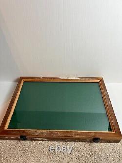 VINTAGE Antique Wood Display Case All Size Jewelry Box Lockable Valet Coins