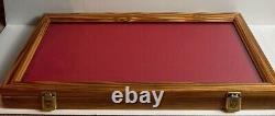 VINTAGE Antique Wood Watch Display Case All Size Brown Jewelry Bracelet Coins