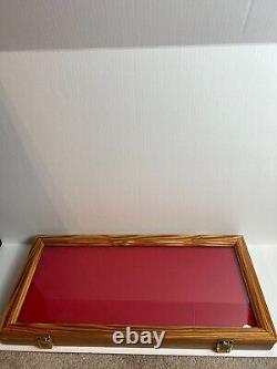 VINTAGE Antique Wood Watch Display Case All Size Brown Jewelry Bracelet Coins