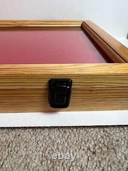 VINTAGE Antique Wood Watch Display Case All Size Brown Jewelry Bracelet Coins
