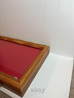 VINTAGE Antique Wood Watch Display Case All Size Brown Jewelry Bracelet Coins
