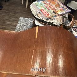VINTAGE WOOD CURIO CABINET GLASS DISPLAY CASE WALL MOUNT or TABLETOP 20x23x6