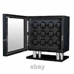 VOLTA Automatic 12 Watch Winder Carbon Fiber Signature Series Box Display Case