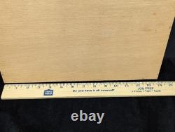 VTG Enesco My Collection Wood Wall Display Case Glass Door Hanging Curio Cabinet