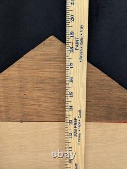 VTG Enesco My Collection Wood Wall Display Case Glass Door Hanging Curio Cabinet