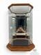 Vtg Octagonal Glass Curio Display Case Mirrored Interior Oak Finish Cabinet 17