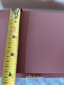 VTG Pink Shabby Chic Handcrafted Wood Wall Display Shelf Case With a Drawer