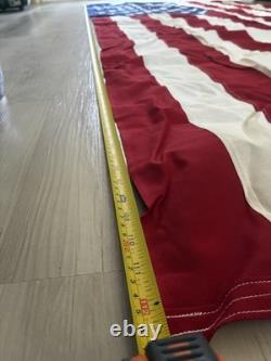 Valley Forge 100% Cotton Bunting USA American Flag with Wood Display Case