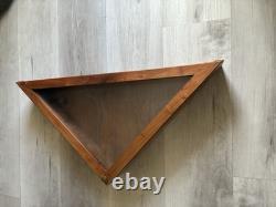 Valley Forge 100% Cotton Bunting USA American Flag with Wood Display Case