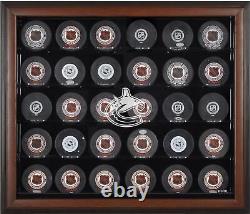 Vancouver Canucks 30-Puck Brown Display Case Fanatics