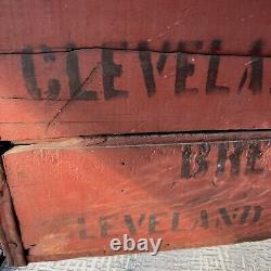 Very Rare Antique Cleveland-sandusky Brewing Co. Beer Prohibition Wood Crate Box
