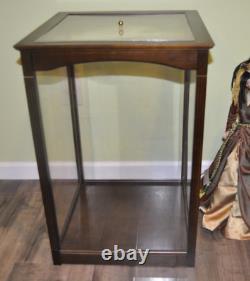 Very Rare Franklin Mint Large Display Case Only for 22+ Doll -Wood & Plexiglass