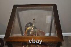 Very Rare Franklin Mint Large Display Case Only for 22+ Doll -Wood & Plexiglass