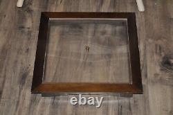 Very Rare Franklin Mint Large Display Case Only for 22+ Doll -Wood & Plexiglass