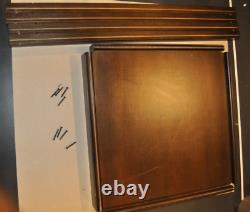 Very Rare Franklin Mint Large Display Case Only for 22+ Doll -Wood & Plexiglass