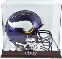 Vikings Mahogany Helmet Display Case & Mirror Back Fanatics