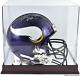 Vikings Mahogany Helmet Display Case & Mirror Back Fanatics