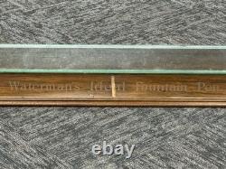 Vintage 1920s Waterman Ideal Fountain Pen Store Countertop Oak Wood Display Case Vintage 1920s Waterman Ideal Fountain Pen Store Countertop Oak Wood Display Case