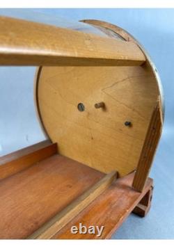 Vintage 1940s Fountain Pen Store Countertop Oak Wood Display Case