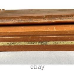 Vintage 1940s Fountain Pen Store Countertop Oak Wood Display Case