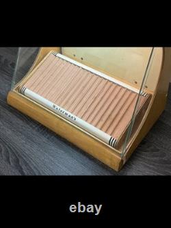 Vintage 1940s Waterman Ideal Fountain Pen Store Countertop Oak Wood Display Case