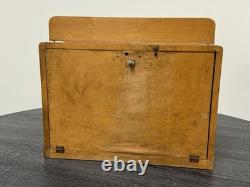 Vintage 1950s Sheaffers Fountain Pen Store Countertop Oak Wood Display Case