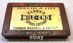 Vintage 19th Century John Clark, Jr & Co. Thread Display Case