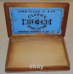 Vintage 19th Century John Clark, Jr & Co. Thread Display Case