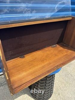 Vintage Accents Hallmark Card Retail Store Wood Display Case 24 X 9 X 11