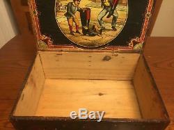 Vintage Antique Advertising Mason's Challenge Blacking Wood Display Box