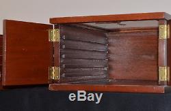 Vintage Antique Jewelers Wood Display Case Cabinet 6 drawer Pins Medals Badges