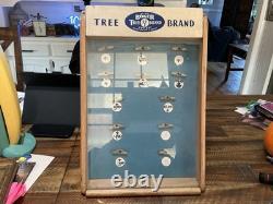 Vintage Boker Tree Brand Knife Counter Top Display Case plexi -Glass And Wood