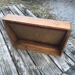 Vintage Buck Knife Display Case Famous For Holding An Edge Wooden Table Model